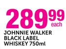 Johnnie Walker Black Label Whiskey-750ml