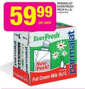 Parmalat Everfresh Milk-6 x 1Ltr-Per Pack