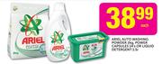 Ariel, Auto Washing Powder-2kg, Power Capsules-14's or Liquid Detergent-1.5Ltr-Each
