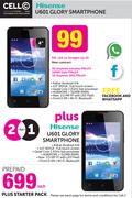 2x Hisense U601 Glory Smartphone