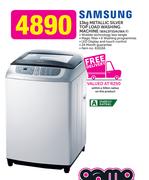 Samsung 13kg Metallic Silver Top Load Washing Machine WA13F5S4UWA F