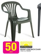 Antracite Ebony Low Back Chair