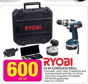 Ryobi 14.4V Cordless Drill-Per Set