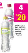 Bonaqua Sparkling Flavoured Water Assorted-4x500ml