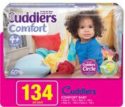 Cuddlers Comfort Baby Size 3-70's/Size 4-66's/Size 4+ -60's/Size 5-56's Per Pack