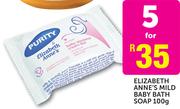 Elizabeth Anne's Mild Baby Bath Soap-5 x 100g