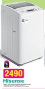 Hisense 8kg White Topload Washing Machine WTS802