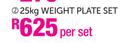 Trojan 25Kg Weight Plate Set-Per Set