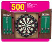 Puma Bristle Dart Board And Cabinet-Per Set