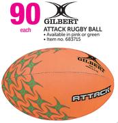 Gilbert Attack Rugby Ball-Each