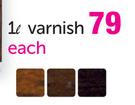 Homestead 1L Wood Varnish