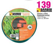 Garden Master 12mmx20m Garden Hose With Fittings