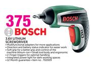 Bosch 3.6V Lithium Screwdriver