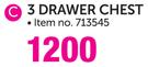3 Drawer Chest-Each