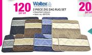 Waltex 2-Piece Zig Zag Rug Set-Per Set
