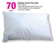 Spiral Puff Pillow-45 x 70cm Each
