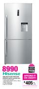 Hisense 458Ltr Bottom Freezer Fridge Inox H610BI WD