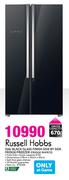 Russell Hobbs 516Ltr Black Glass Finish Side by Side Fridge/Freezer FRIDGE RHFR72