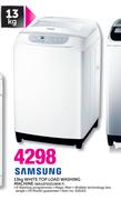 Samsung 13kg White Top Load Washing Machine WA13F5S2UWW F