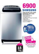Samsung 15kg Silver Top Load Washing Machine WA15J5730SS F