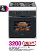 Defy 60cm Black Under Counter Oven and Hob DBO 458