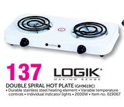 Logik Double Spiral Hotplate GH9619C