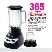 Sunbeam 400W Glass Jug Blender SGB-150