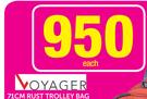 Voyager 71cm Rust Trolley Bag