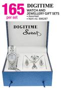 Digitime Watch And Jewellery Gift Sets Assorted-Per Set
