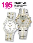 Digitime Gents And Ladies Watch Sets-Per Set