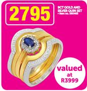 9ct Gold And Silver Quin Set