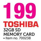 Toshiba 32GB SD Memory Card