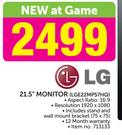 LG 21.5" Monitor LGE22MP57HQ
