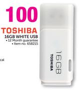 Toshiba 16GB White USB