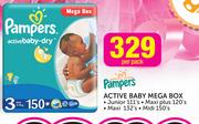 Pampers Active Baby Mega Box-Per Pack