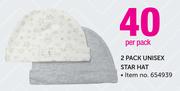 Unisex Star Hat-Per 2 Pack