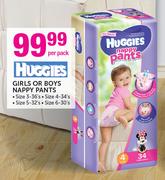 Huggies Girls Or Boys Nappy Pants-Per Pack