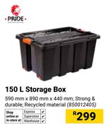 Pride 150Ltr Storage Box 590mm x 890mm x 440mm 850012405