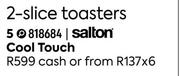 Salton Cool Touch 2 Slice Toasters