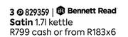 Bennett Read Satin 1.7L Kettle 829359