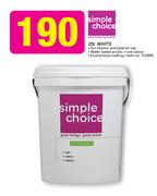 Simple Choice 20ltr White
