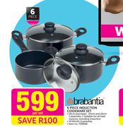 Brabantia 6-Piece Induction Cookware Set-Per Set