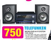 Telefunken Micro DVD Hi-Fi System TMD-400 B