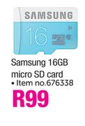 Samsung 16GB Micro SD Card
