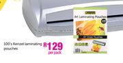 Kenzel 100's Laminating Pouches-Per Pack