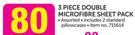 3-Piece Double Microfibre Sheet Pack