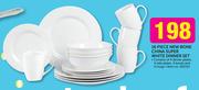 16-Piece New Bone China Super White Dinner Set