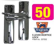 Fragram 5 Lever Mortice Lock-Each
