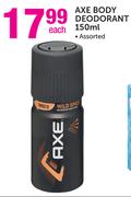 Axe Body Deodorant Assorted-150ml