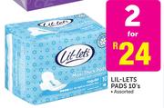 Lil-Lets Pads Assorted-2 x 10's